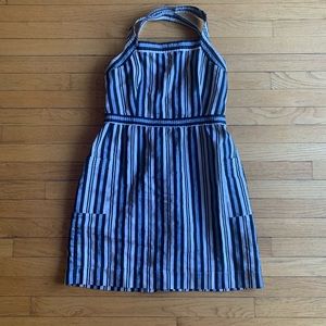 Madewell black/white strip dress